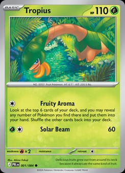 Tropius 001/084 Common – Pitch Black Pokémon card
