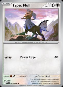 Type: Null 069/084 Common – Pitch Black Pokémon card