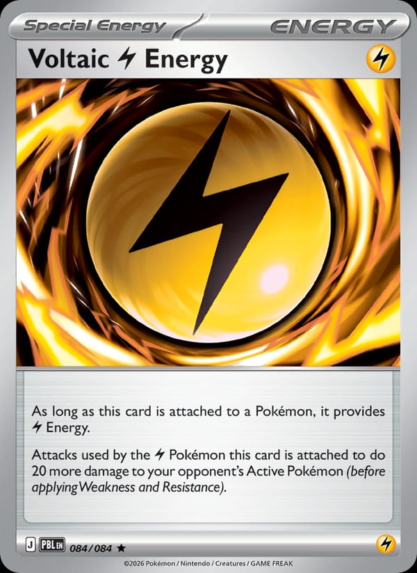 Voltaic Lightning Energy 084/084 Pitch Black Pokémon card