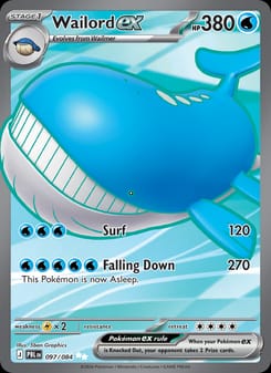 Wailord ex 097/084 Ultra Rare – Pitch Black Pokémon card
