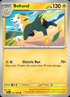 Boltund 031/094 Common – Phantasmal Flames Pokémon card