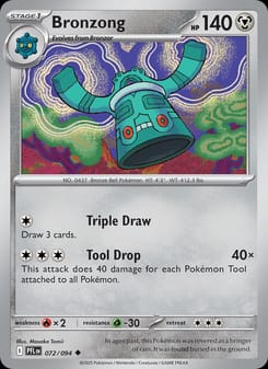 Bronzong 072/094 Uncommon – Phantasmal Flames Pokémon card