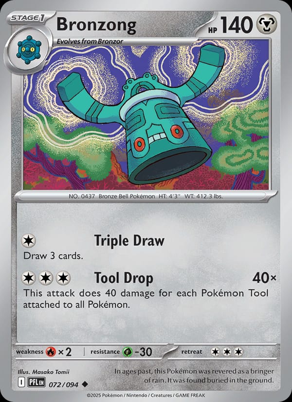 Bronzong 072/094 Phantasmal Flames Pokémon card