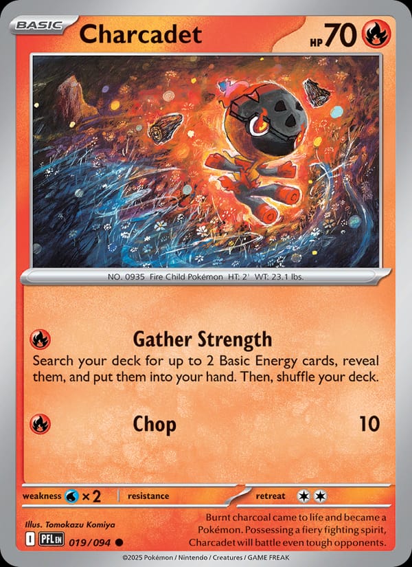 Charcadet 019/094 Phantasmal Flames Pokémon card