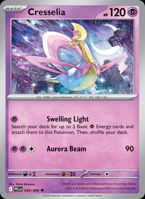 Cresselia 039/094 Phantasmal Flames Pokémon card