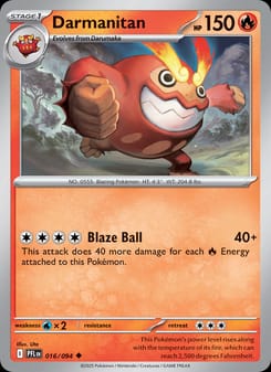 Darmanitan 016/094 Uncommon – Phantasmal Flames Pokémon card