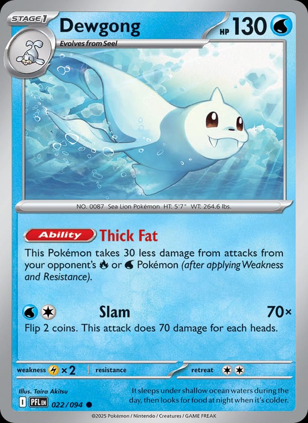 Dewgong 022/094 Phantasmal Flames Pokémon card