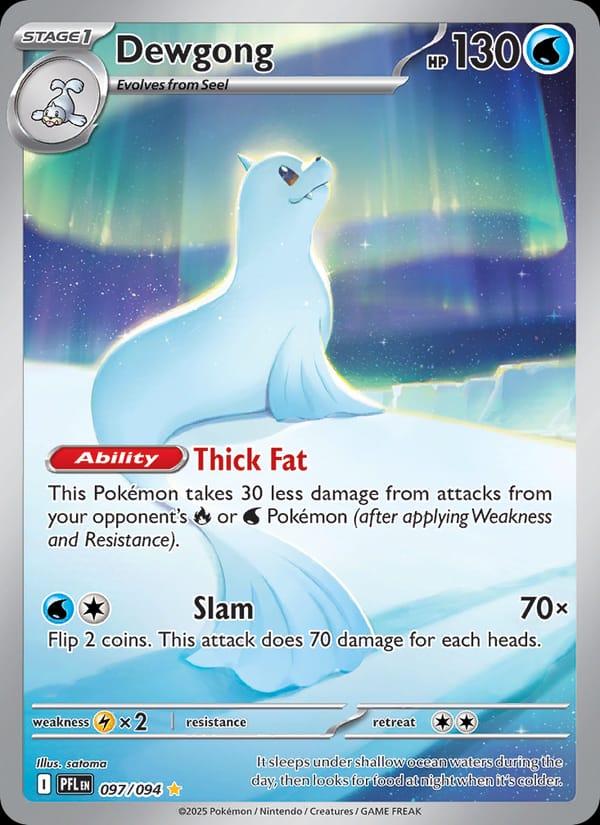 Dewgong 097/094 Phantasmal Flames Pokémon card