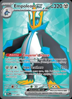 Empoleon ex 114/094 Ultra Rare – Phantasmal Flames Pokémon card