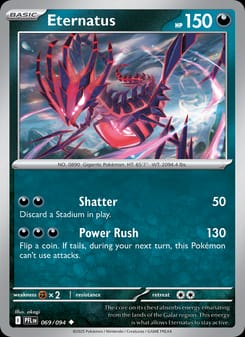 Eternatus 069/094 Uncommon – Phantasmal Flames Pokémon card