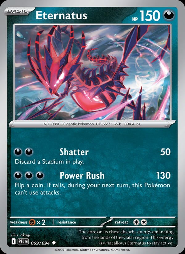 Eternatus 069/094 Phantasmal Flames Pokémon card