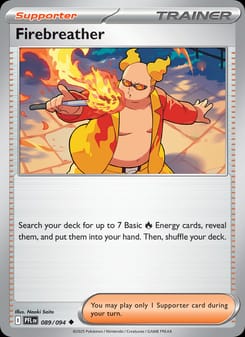 Firebreather 089/094 Uncommon – Phantasmal Flames Pokémon card