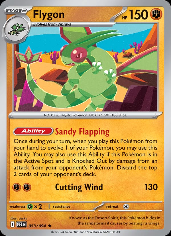 Flygon 053/094 Phantasmal Flames Pokémon card