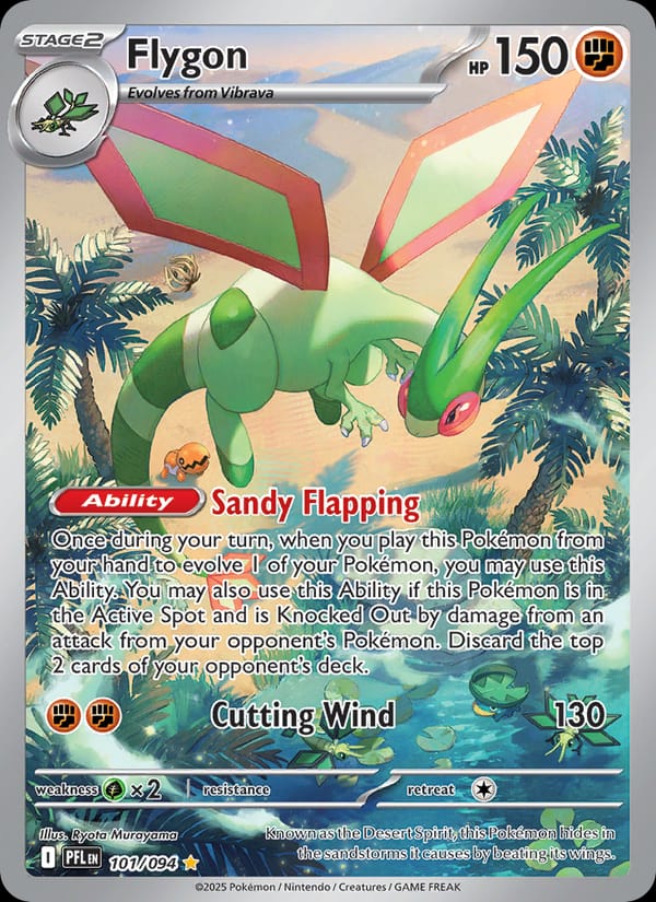 Flygon 101/094 Phantasmal Flames Pokémon card