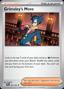 Grimsley's Move 090/094 Uncommon – Phantasmal Flames Pokémon card