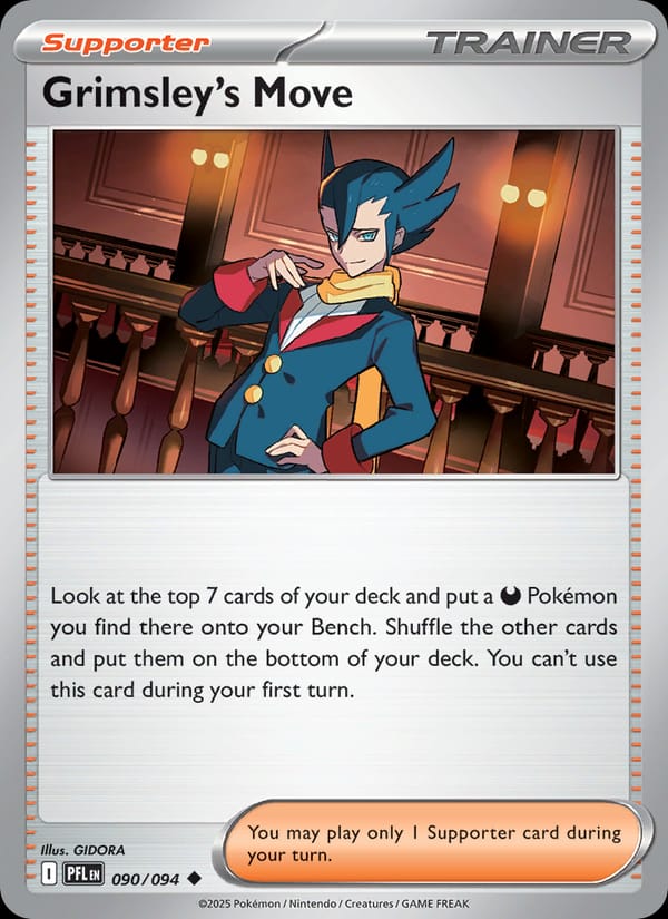 Grimsley's Move 090/094 Phantasmal Flames Pokémon card