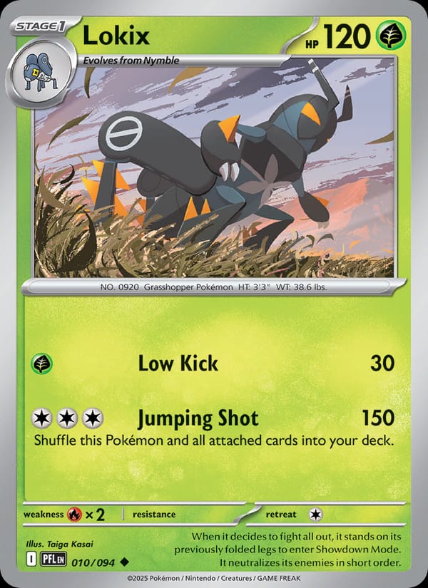 Lokix 010/094 Phantasmal Flames Pokémon card