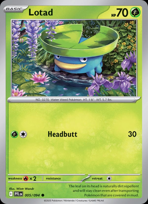 Lotad 005/094 Phantasmal Flames Pokémon card