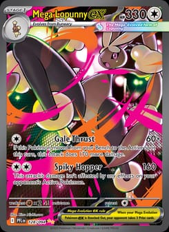 Mega Lopunny ex 128/094 Special Illustration Rare – Phantasmal Flames Pokémon card