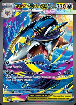 Mega Sharpedo ex 127/094 Special Illustration Rare – Phantasmal Flames Pokémon card