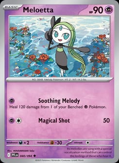 Meloetta 040/094 Uncommon – Phantasmal Flames Pokémon card