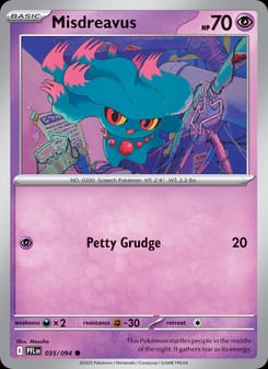 Misdreavus 035/094 Common – Phantasmal Flames Pokémon card