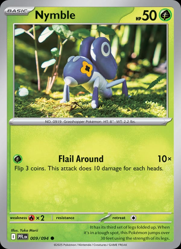 Nymble 009/094 Phantasmal Flames Pokémon card