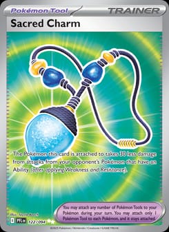 Sacred Charm 122/094 Ultra Rare – Phantasmal Flames Pokémon card