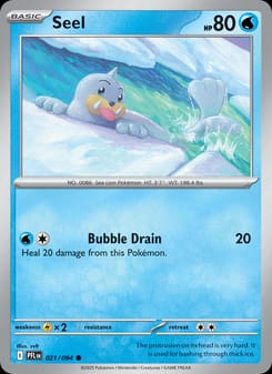 Seel 021/094 Common – Phantasmal Flames Pokémon card