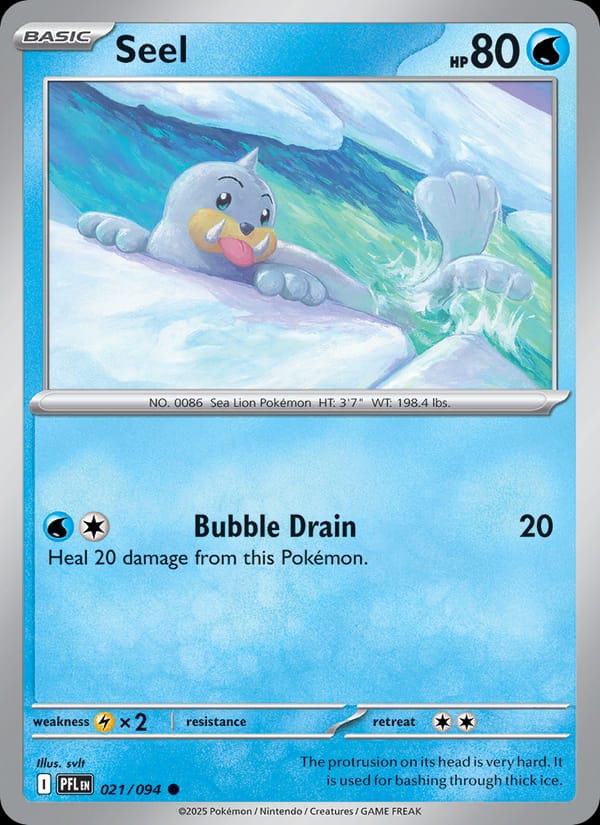 Seel 021/094 Phantasmal Flames Pokémon card