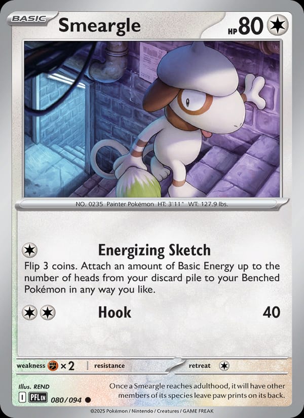 Smeargle 080/094 Phantasmal Flames Pokémon card