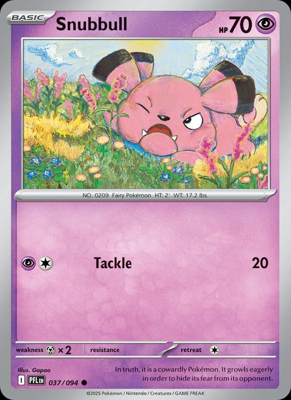 Snubbull 037/094 Phantasmal Flames Pokémon card