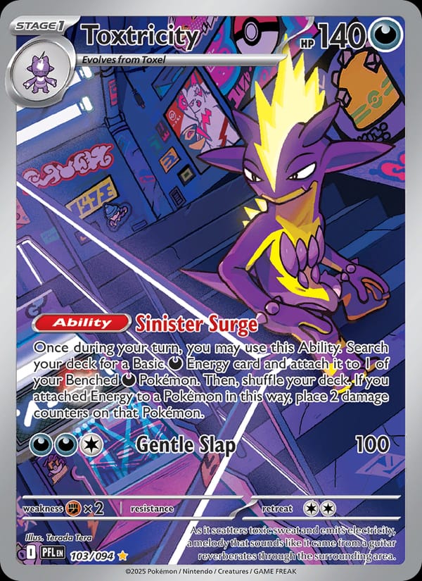 Toxtricity 103/094 Phantasmal Flames Pokémon card