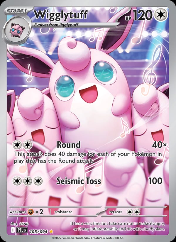 Wigglytuff 105/094 Phantasmal Flames Pokémon card