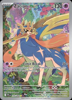 Zacian 100/094 Illustration Rare – Phantasmal Flames Pokémon card