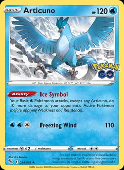 Articuno 024/078 Holo Rare – Pokémon GO Pokémon card