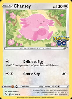 Chansey 051/078 Uncommon – Pokémon GO Pokémon card