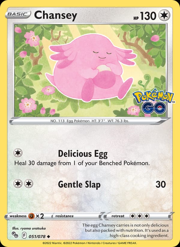 Chansey 051/078 Pokémon GO Pokémon card