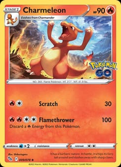 Charmeleon 009/078 Uncommon – Pokémon GO Pokémon card