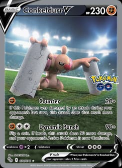 Conkeldurr V 074/078 Ultra Rare – Pokémon GO Pokémon card