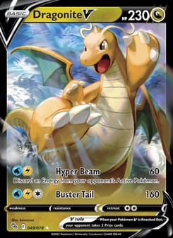 Dragonite V 049/078 Ultra Rare – Pokémon GO Pokémon card