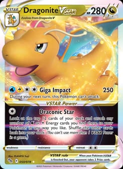 Dragonite VSTAR 050/078 Ultra Rare – Pokémon GO Pokémon card