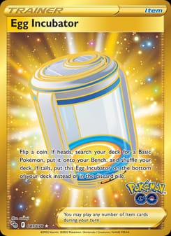 Egg Incubator 087/078 Secret Rare – Pokémon GO Pokémon card