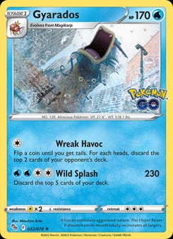 Gyarados 022/078 Holo Rare – Pokémon GO Pokémon card