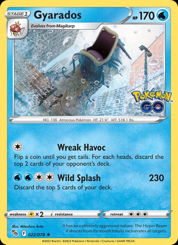 Gyarados 022/078 Pokémon GO Pokémon card