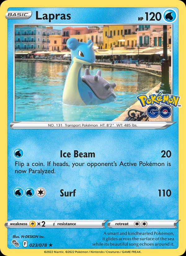 Lapras 023/078 Pokémon GO Pokémon card