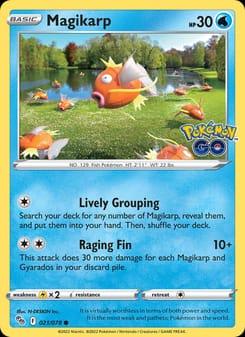 Magikarp 021/078 Common – Pokémon GO Pokémon card
