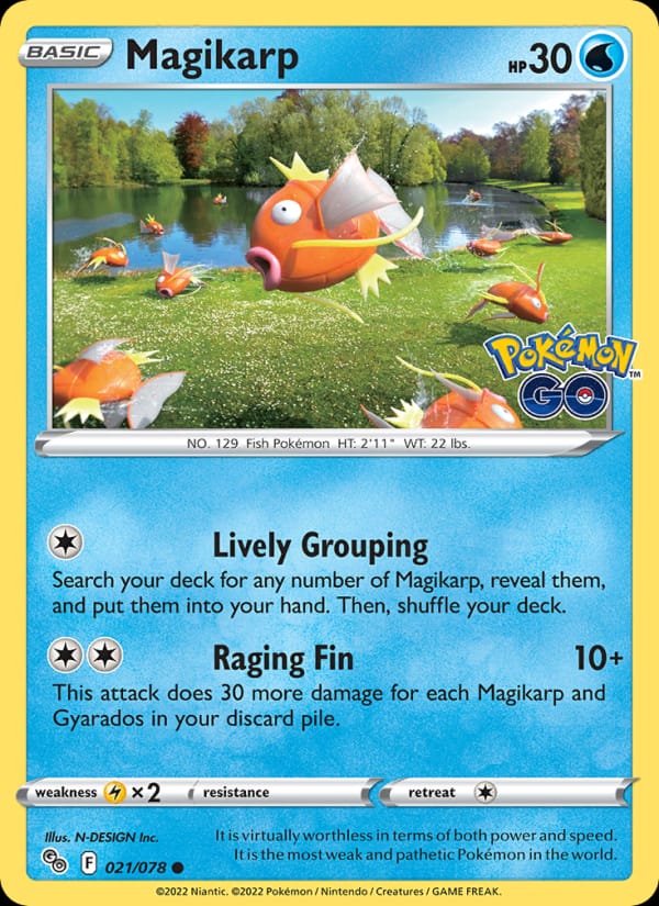 Magikarp 021/078 Pokémon GO Pokémon card