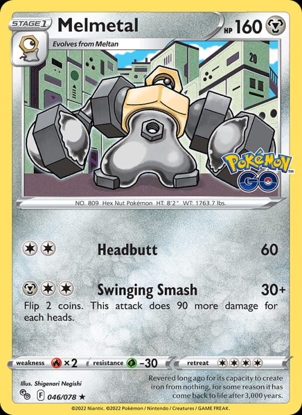 Melmetal 046/078 Pokémon GO Pokémon card