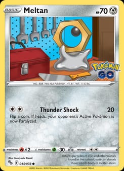 Meltan 045/078 Common – Pokémon GO Pokémon card